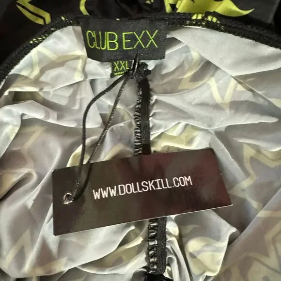 clubexx | nwt ruched cut out women's festival rave mini dress sz XXL - Picture 5 of 5